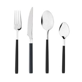 Faqueiro Inox Istambul 16 Peças Wolff - PRETO