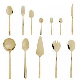 Faqueiro Inox Viena Wolff 54 Peças - Champanhe