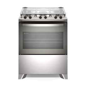 Fogão de Piso 5 Bocas Electrolux Cinza Efficient Fe5ig