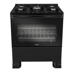 Fogão De Piso 5 Bocas Mueller Tripla Chama Preto Mfv5bf - Bivolt
