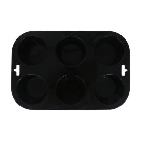 Forma De Silicone Cupcake Havan Casa 6 Cavidades - Preto