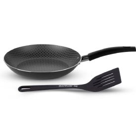 Frigideira 22 Cm Gourmet Com Espátula Multiflon - Grafite