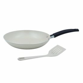 Frigideira com Espátula Gourmet Multiflon 22Cm - Bege