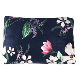 Fronha Avulsa Plush Estampada 50Cmx70cm Havan Casa - Aimee Floral Azul