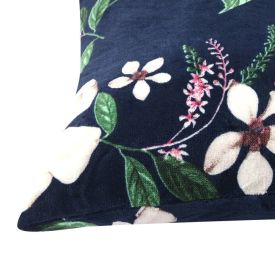 Fronha Avulsa Plush Estampada 50Cmx70cm Havan Casa - Aimee Floral Azul