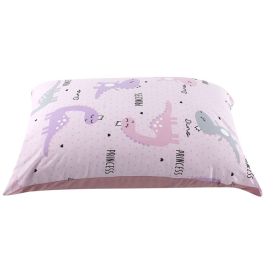 Fronha Avulsa Infantil Malha Estampada Havan Casa - Dino Rosa