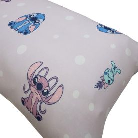 Fronha Avulsa Estampada 100% Algod&atilde;o Disney  - Love Stitch