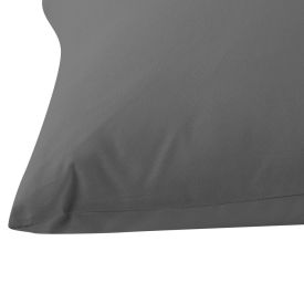 Fronha de Travesseiro Corporal 40 X 130 cm Buona Fortuna - Cinza Chumbo Liso
