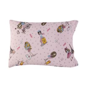 Fronha Infantil 100% Algodão Estampada Havan Kids - Friends In Paris 