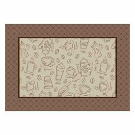 Fundo de Prato 45 X 31 cm Clean Athenas Döhler - Desenho Café