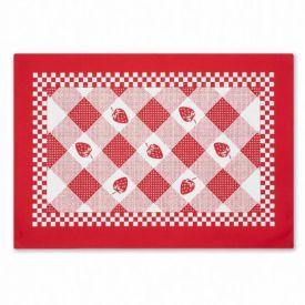 Fundo de Prato 45 X 31 cm Clean Athenas Döhler - Morango