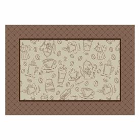 Fundo de Prato 45 X 31 cm Clean Athenas Döhler - Desenho Café