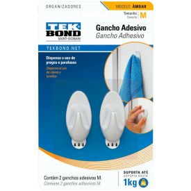 Gancho Âmbar De Plástico M Tekbond - Branco