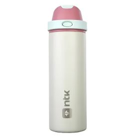 Garrafa Squeeze Térmica Isomax Straw 710Ml Nautika - Bege