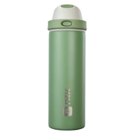 Garrafa Squeeze Térmica Isomax Straw 710Ml Nautika - Verde