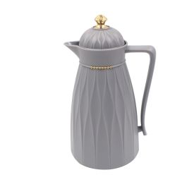 Garrafa Térmica Com Topo Dourado Havan Casa 1 Litro - Cinza