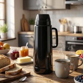 Garrafa Térmica de Rolha Use Mor 1 Litro - Preto