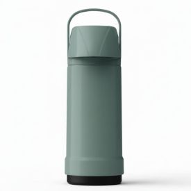 Garrafa Térmica Glt Pressão Lisa 1 Litro Invicta - Verde Salvia