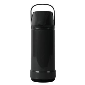 Garrafa Térmica Glt Pressão Lisa 1 Litro Invicta - Preto