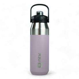 Garrafa Térmica Isomax 1 Litro Aço Inoxidável Nautika - Roxo Prata