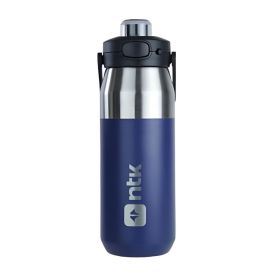 Garrafa Térmica Isomax 750Ml Aço Inoxidável Nautika - Azul e Prata
