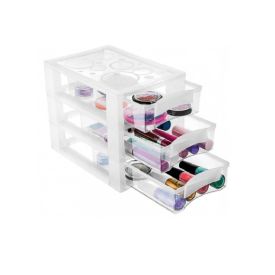 Gaveteiro De Plástico Cristal Bel 3 Gavetas - Ordene