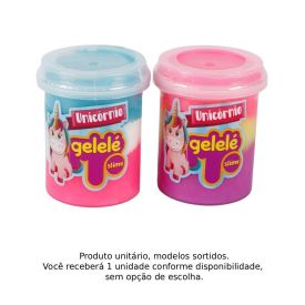 Gelel&eacute; Slime Unic&oacute;nio 152G Doce Brinquedo - Sortido