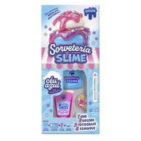 Gelelé Sorveteria Slime Céu Azul - Doce Brinquedo