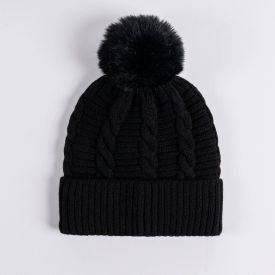 Gorro Feminino Em Tricot Boby Blues Preto