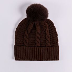 Gorro Feminino Em Tricot Boby Blues Marrom