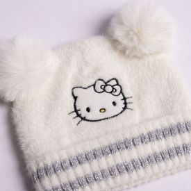 Gorro Infantil Menina Peluciado Sanrio - HELLO KITTY U