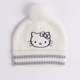 Gorro Menina em Tricot com Pompom Sanrio - HELLO KITTY U