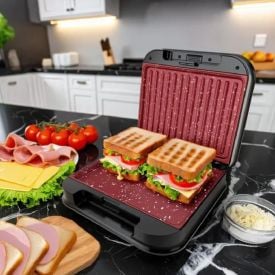 Sanduicheira e Grill Britânia 2 em 1 Redstone 850W BGR35A