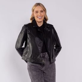 Jaqueta Biker Feminina Em PU Patricia Foster