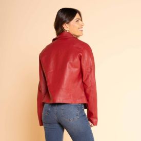 Jaqueta Biker Feminina Em PU Patricia Foster