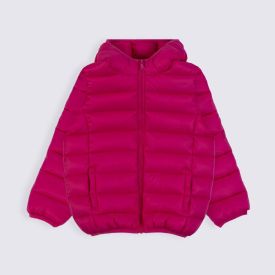 Jaqueta Infantil Aspen Menina 1 a 3 Anos Com Capuz Yoyo Kids Pink