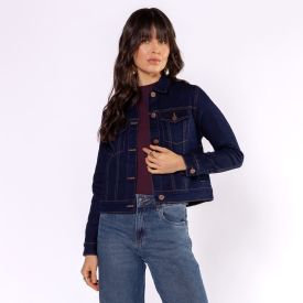 Jaqueta Jeans Feminina Patricia Foster Amaciada