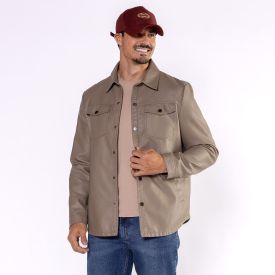 Jaqueta Masculina Em PU Thing Castor