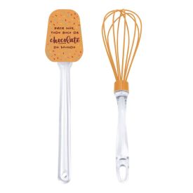 Jogo Espátula e Fouet Silicone Havan Casa - Bolo Choco