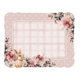 Fundo de Prato Páscoa 35X45 cm Havan Casa - Floral Poa Rosa