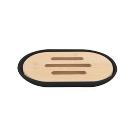 Jogo de Banheiro Bambu Havan Casa 6 Peças - Preto 