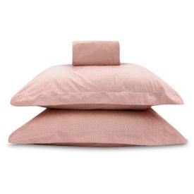 Jogo de Cama Casal Percal Buona Fortuna 3 p&ccedil;s - Poa Rosa