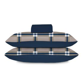 Jogo de Cama Casal Malha 3 Peças Havan Casa - Lumy Azul Marinho