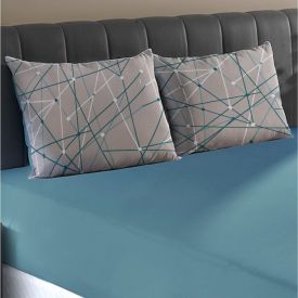 Jogo de Cama Casal Malha 100% Algod&atilde;o Solecasa 3 p&ccedil;s - Caleo Retr&ocirc;