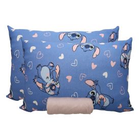 Jogo de Cama Casal Disney Portallar 3 pçs - Sitch Sweet Malbec Claro