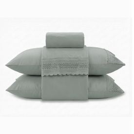 Jogo de Cama Queen com Renda Imperial Havan Casa 4 pçs - Verde