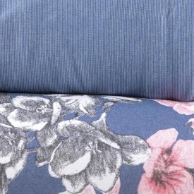 Jogo de Cama Casal Malha Solecasa Havan Casa 3 pçs - Alicia Azul Jeans
