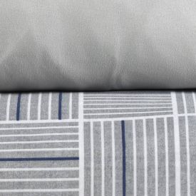 Jogo De Cama Casal Elegance Havan Casa 4 Pçs - Detroit Geo Cinza