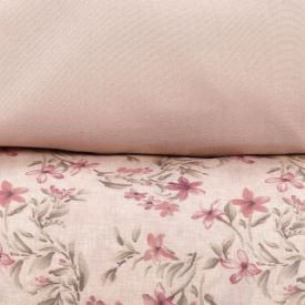 Jogo de Cama Casal Napoli Havan Casa 4 pçs - Elise Flowers Rosa