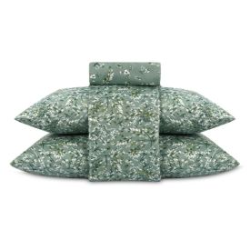 Jogo de Cama Casal Napoli Havan Casa 4 pçs - Garden Folhas Verde